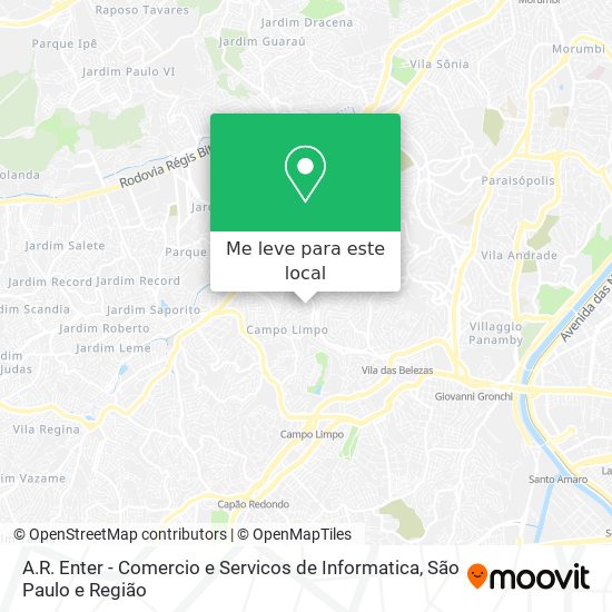 A.R. Enter - Comercio e Servicos de Informatica mapa