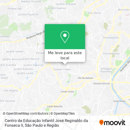Centro de Educação Infantil José Reginaldo da Fonseca II mapa