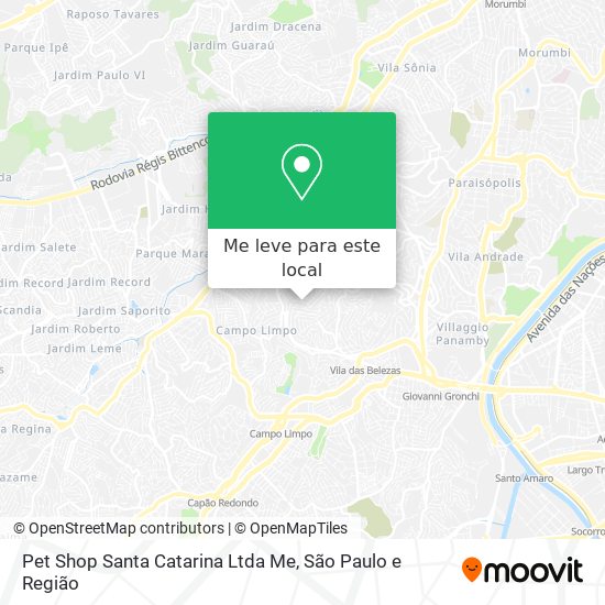 Pet Shop Santa Catarina Ltda Me mapa