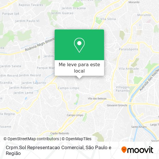 Crpm.Sol Representacao Comercial mapa