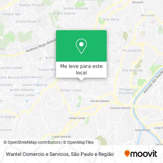 Wantel Comercio e Servicos mapa