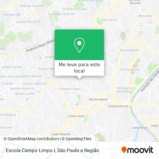 Escola Campo Limpo I mapa