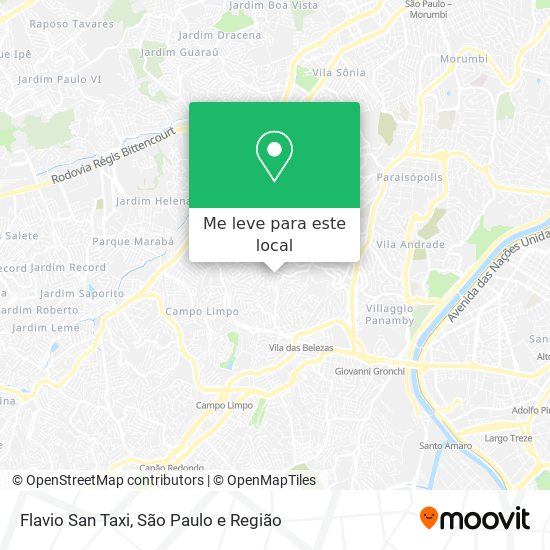 Flavio San Taxi mapa