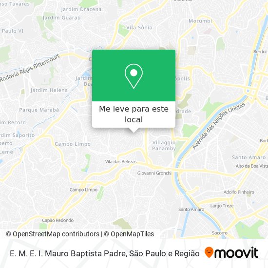 E. M. E. I. Mauro Baptista Padre mapa