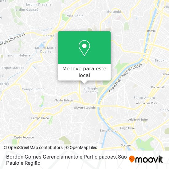 Bordon Gomes Gerenciamento e Participacoes mapa