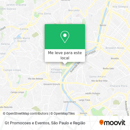 Gt Promocoes e Eventos mapa