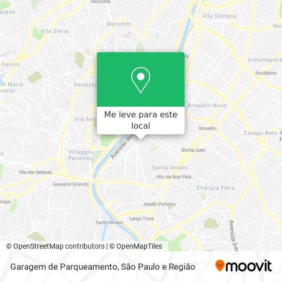 Garagem de Parqueamento mapa