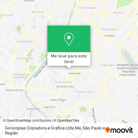 Girocopias Copiadora e Gráfica Ltda Me mapa