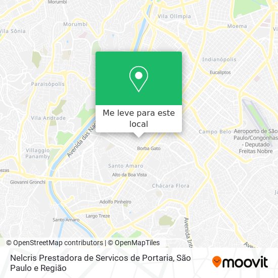 Nelcris Prestadora de Servicos de Portaria mapa