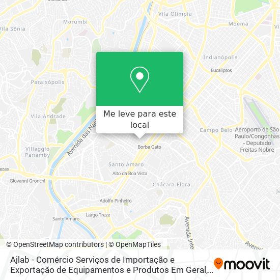 Ajlab - Comércio Serviços de Importação e Exportação de Equipamentos e Produtos Em Geral mapa