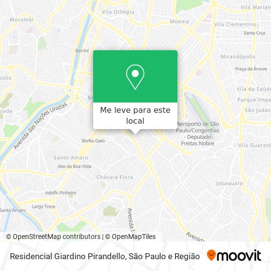 Residencial Giardino Pirandello mapa