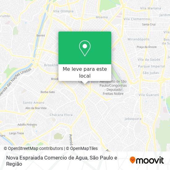 Nova Espraiada Comercio de Agua mapa