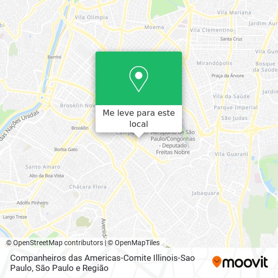 Companheiros das Americas-Comite Illinois-Sao Paulo mapa