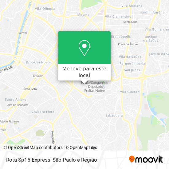 Rota Sp15 Express mapa