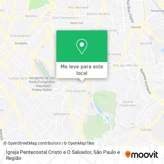 Igreja Pentecostal Cristo e O Salvador mapa