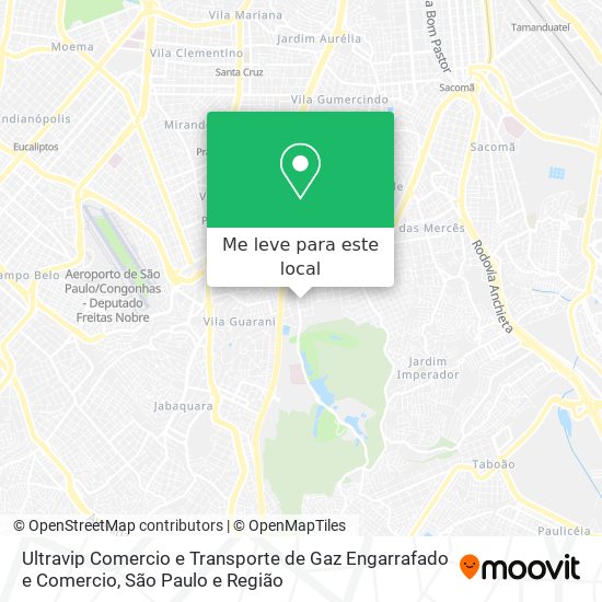 Ultravip Comercio e Transporte de Gaz Engarrafado e Comercio mapa