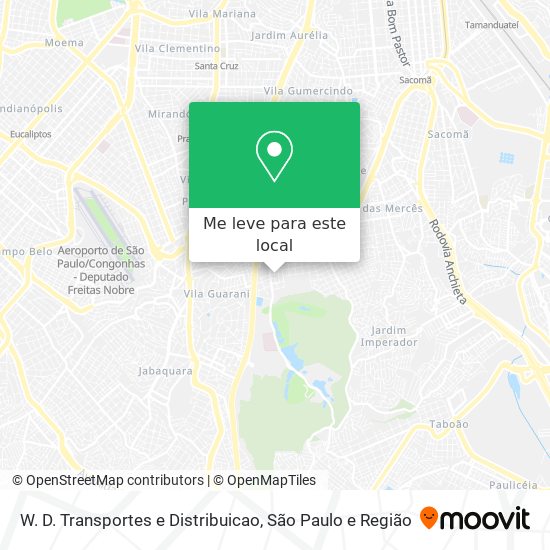 W. D. Transportes e Distribuicao mapa