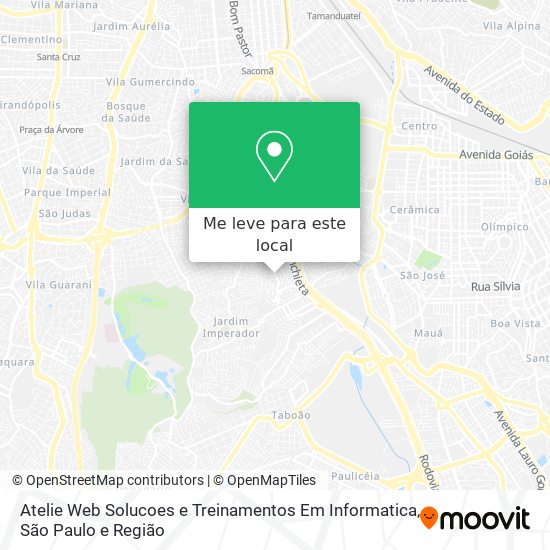 Atelie Web Solucoes e Treinamentos Em Informatica mapa