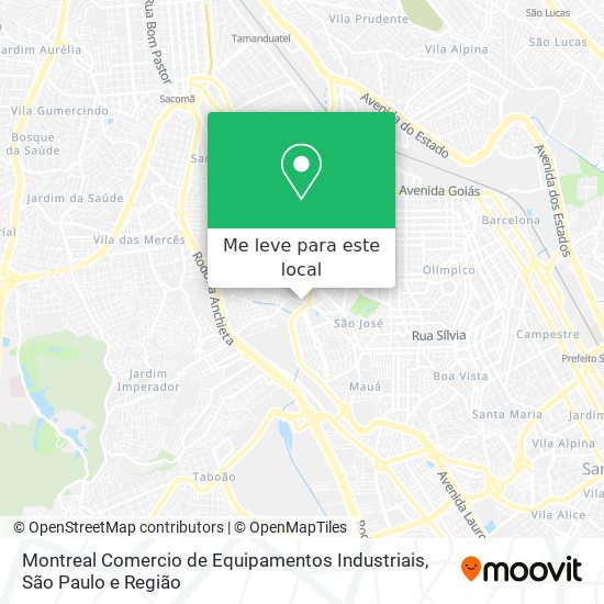 Montreal Comercio de Equipamentos Industriais mapa