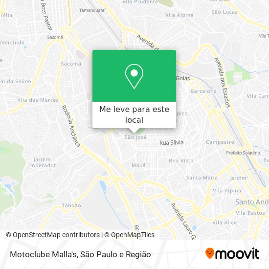 Motoclube Malla's mapa