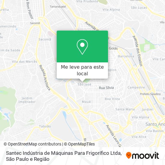 Santec Indústria de Máquinas Para Frigorífico Ltda mapa