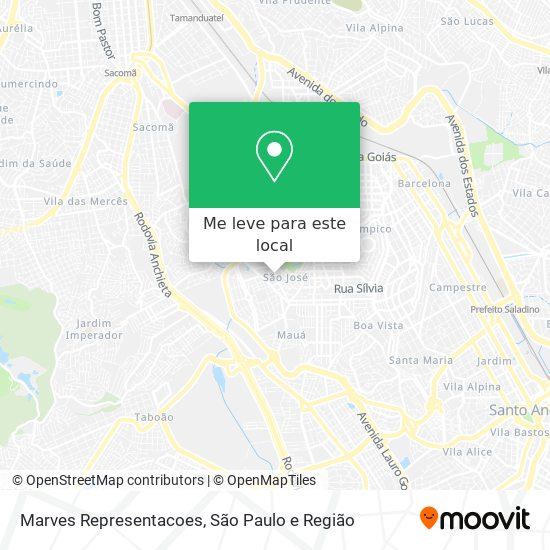 Marves Representacoes mapa