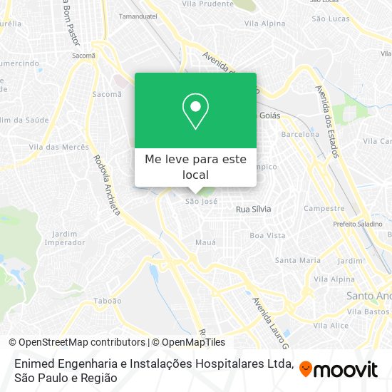 Enimed Engenharia e Instalações Hospitalares Ltda mapa