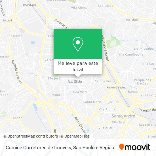 Comice Corretores de Imoveis mapa