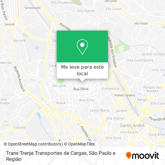 Trans Trenje Transportes de Cargas mapa