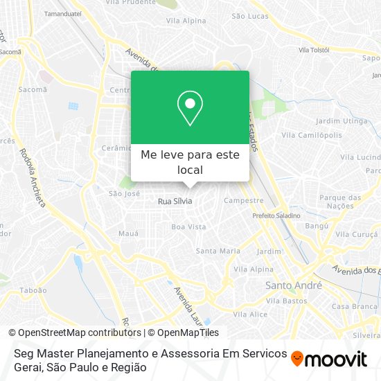 Seg Master Planejamento e Assessoria Em Servicos Gerai mapa