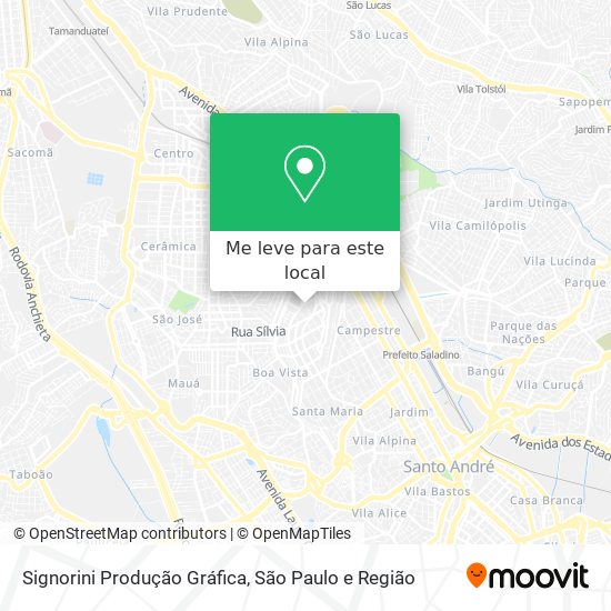 Signorini Produção Gráfica mapa