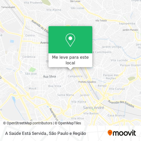 A Saúde Está Servida. mapa