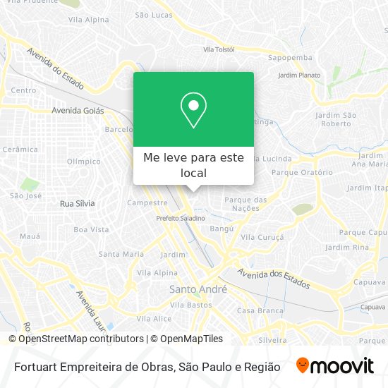 Fortuart Empreiteira de Obras mapa