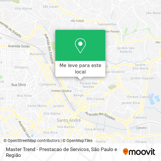 Master Trend - Prestacao de Servicos mapa