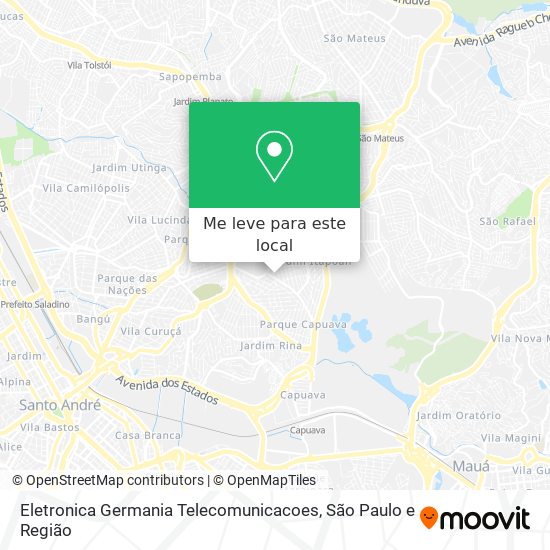 Eletronica Germania Telecomunicacoes mapa