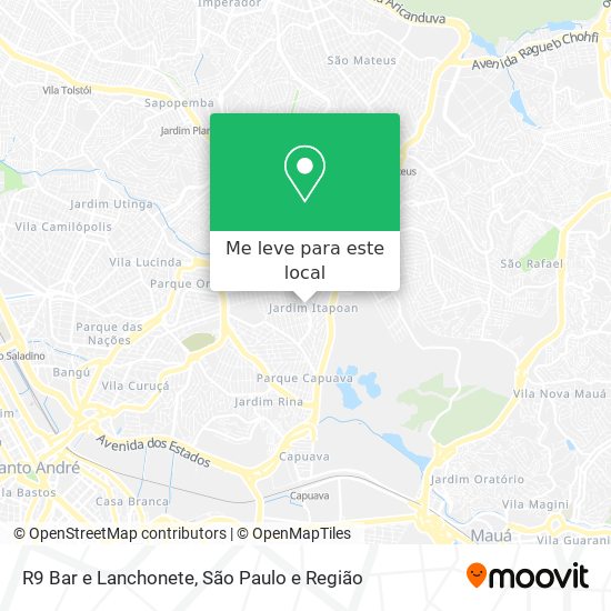 R9 Bar e Lanchonete mapa