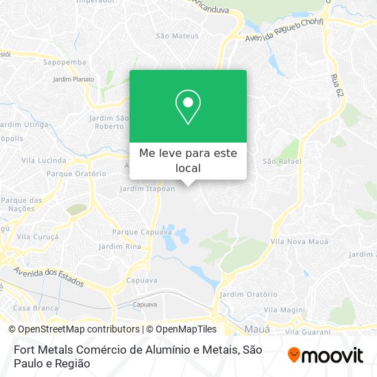 Fort Metals Comércio de Alumínio e Metais mapa