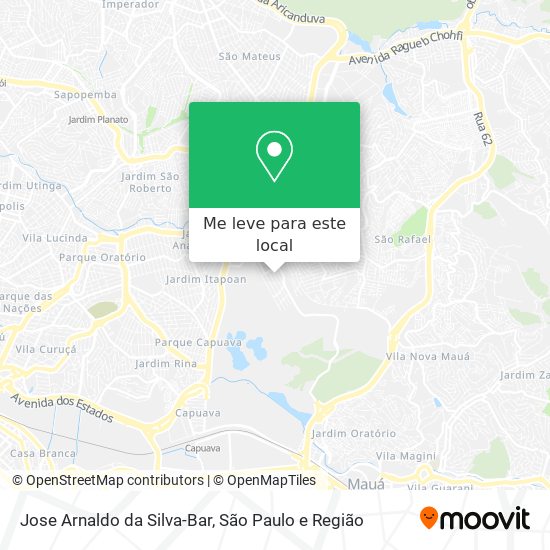 Jose Arnaldo da Silva-Bar mapa