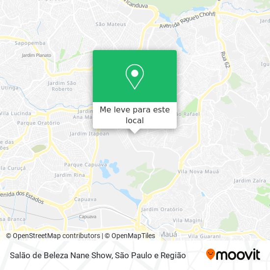 Salão de Beleza Nane Show mapa