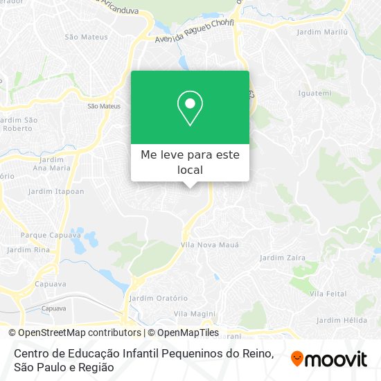 Centro de Educação Infantil Pequeninos do Reino mapa