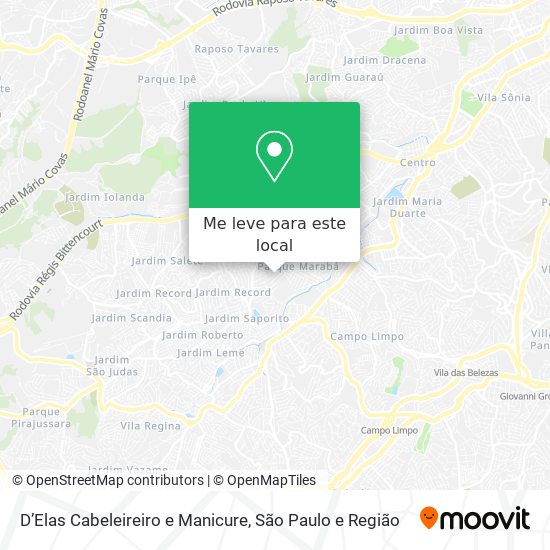 D’Elas Cabeleireiro e Manicure mapa