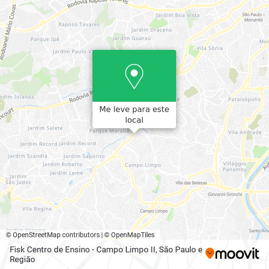 Fisk Centro de Ensino - Campo Limpo II mapa