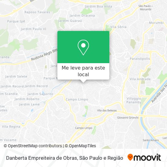 Danberta Empreiteira de Obras mapa