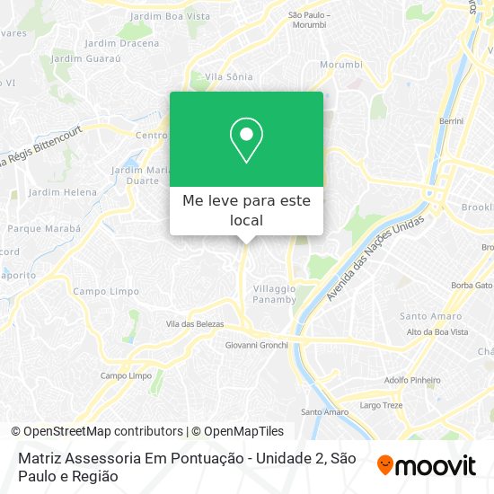 Matriz Assessoria Em Pontuação - Unidade 2 mapa