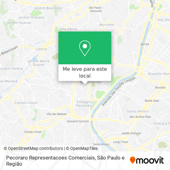 Pecoraro Representacoes Comerciais mapa