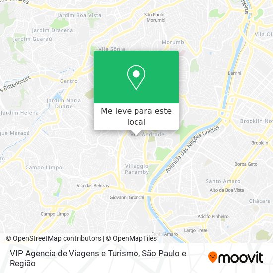 VIP Agencia de Viagens e Turismo mapa