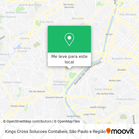 Kings Cross Solucoes Contabeis mapa