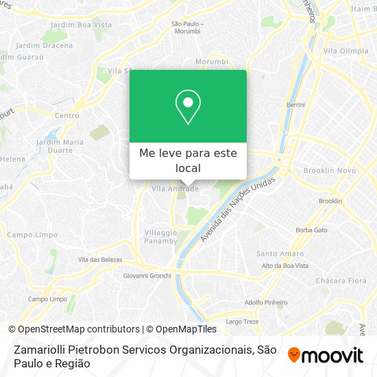 Zamariolli Pietrobon Servicos Organizacionais mapa