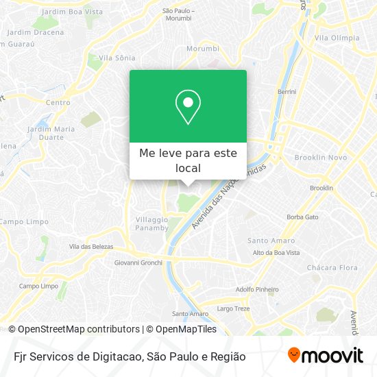 Fjr Servicos de Digitacao mapa