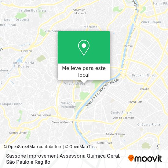 Sassone Improvement Assessoria Quimica Geral mapa